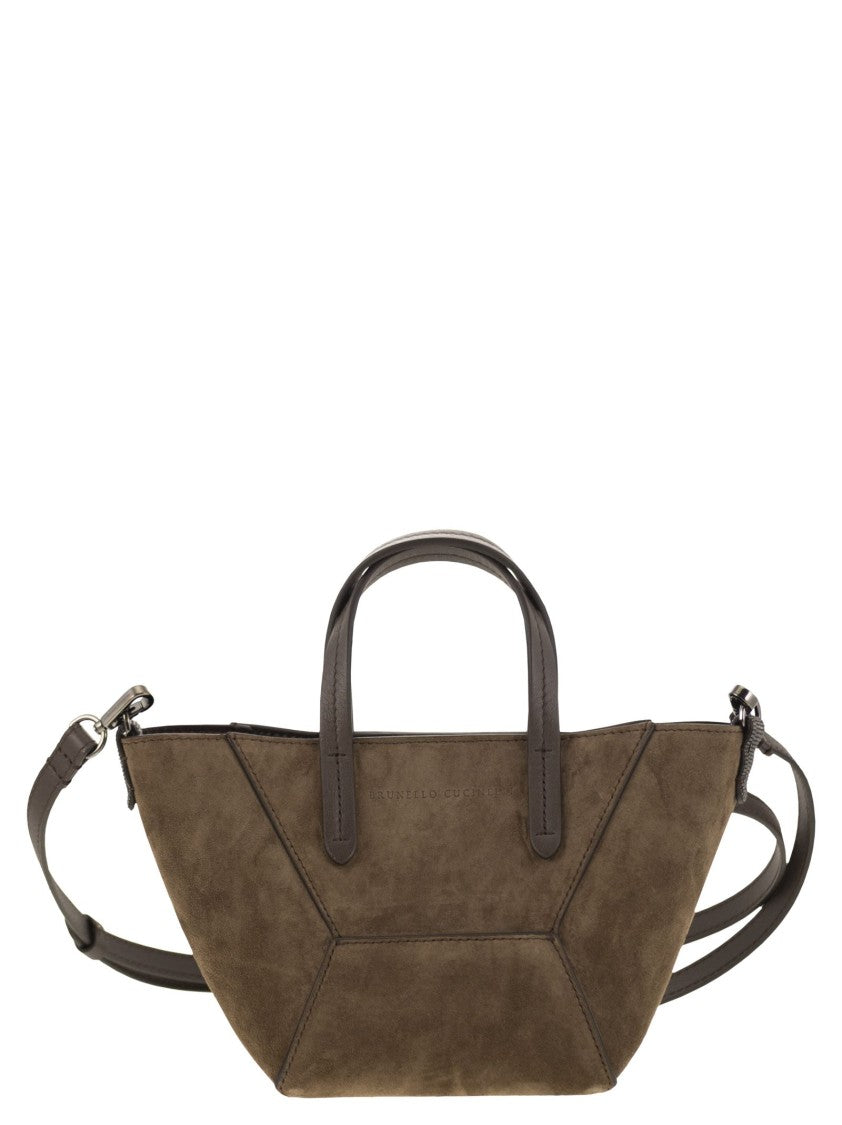 Brunello Cucinelli Bc Duo Mini Suede Bag