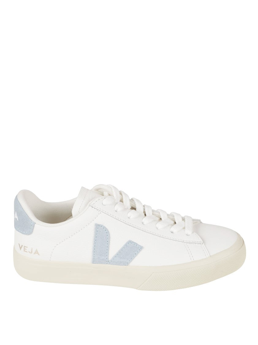 Veja Classic White Leather Sneakers With Suede Accents