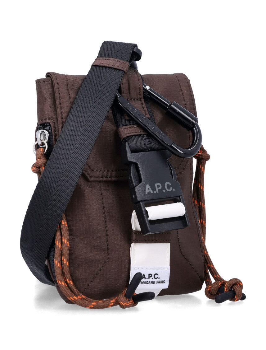 A.P.C. Treck Crossbody Pouch Brown