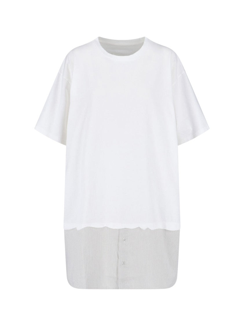 Mm6 By Maison Margiela Flowing Minimalist White Dress