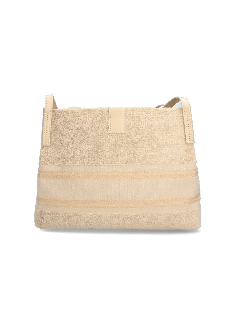 Balmain Beige Release Small Boucle Tote