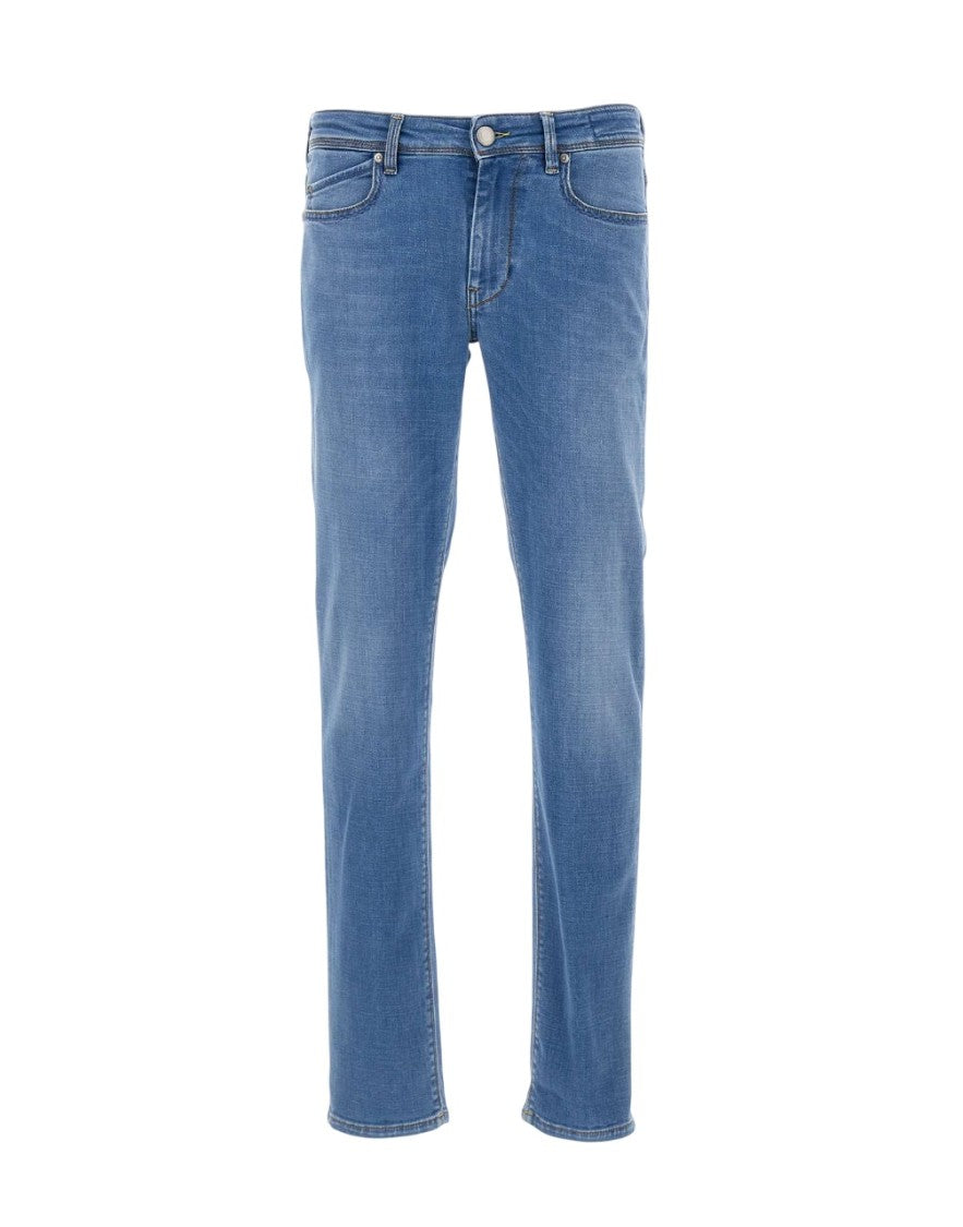 Re-Hash Classic Straight-Leg Jeans With Mid-Rise Waist