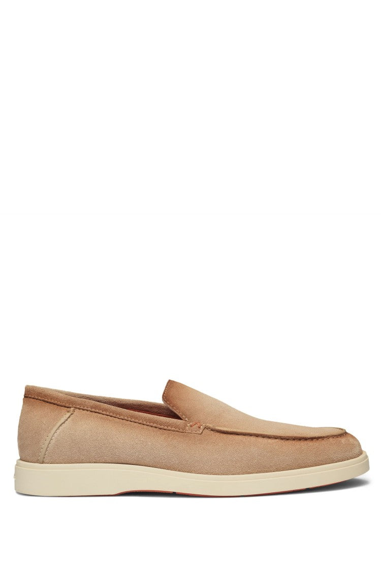 Santoni Suede Slip-On Shoes