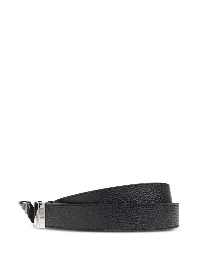 Emporio Armani Reversible Black Leather Belt