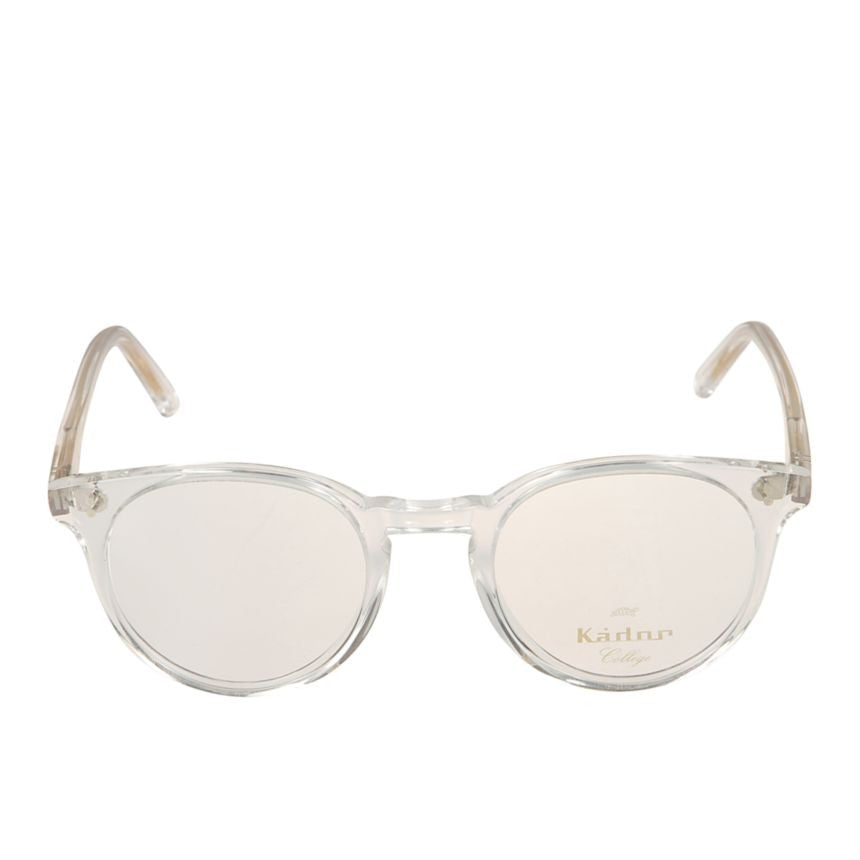 Kador Chyli/N Transparent Round Frame Eyeglasses With Golden Temples