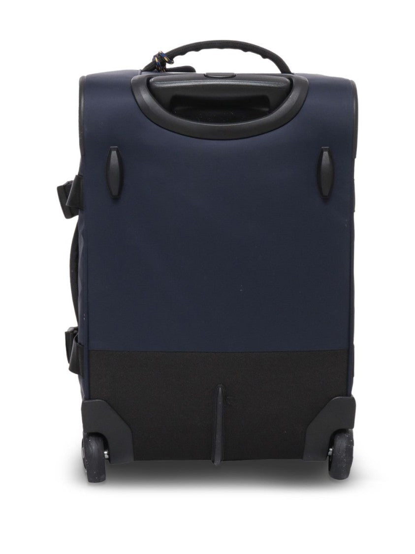 K-Way Compact Navy Blue Suitcase With Dual Handles
