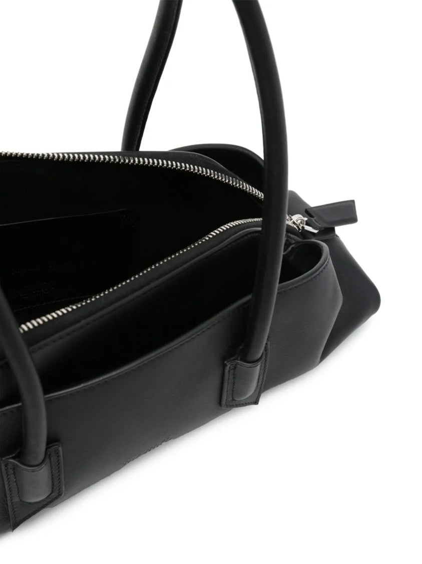 The Attico La Passeggiata Small Gathered Leather Handbag