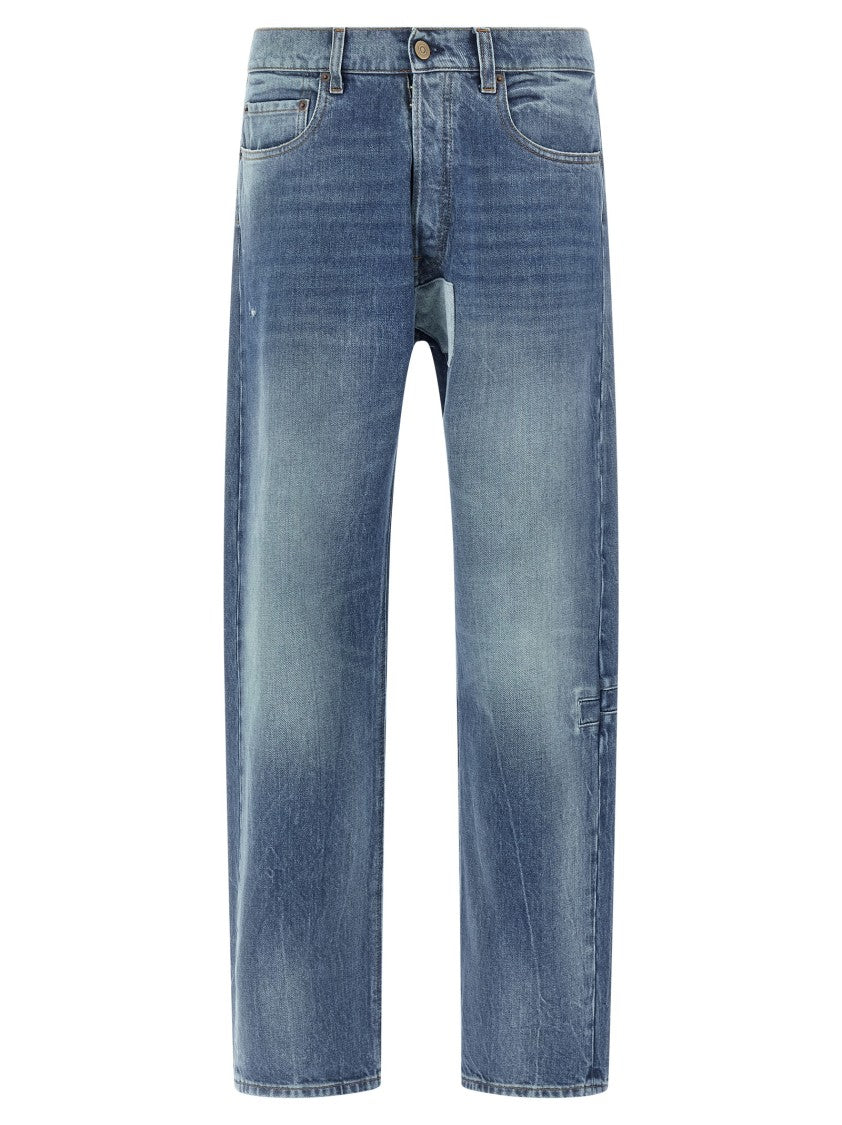 Maison Margiela Discolored Cotton Denim Jeans