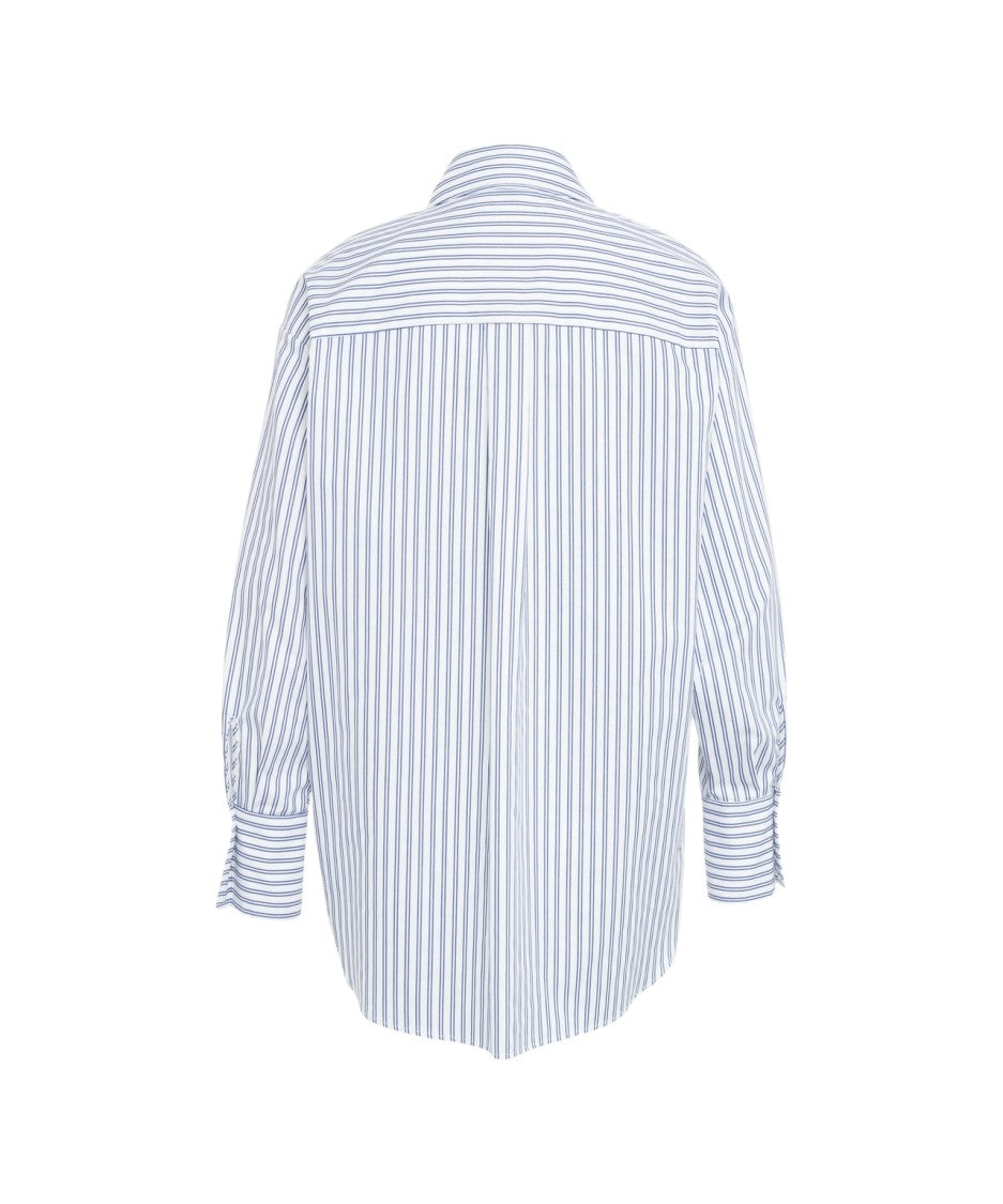 Elisabetta Franchi Striped Shirt With Logo