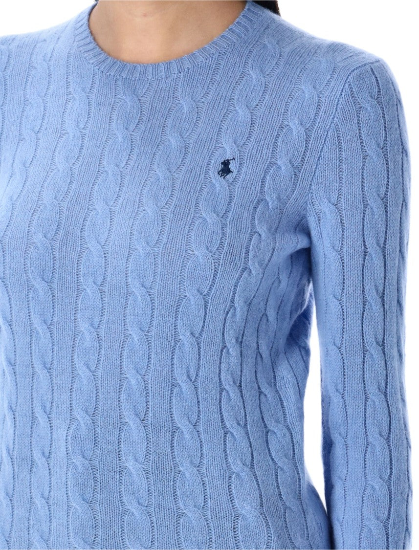 Polo Ralph Lauren New Litchfield Blue Cable Knit Sweater