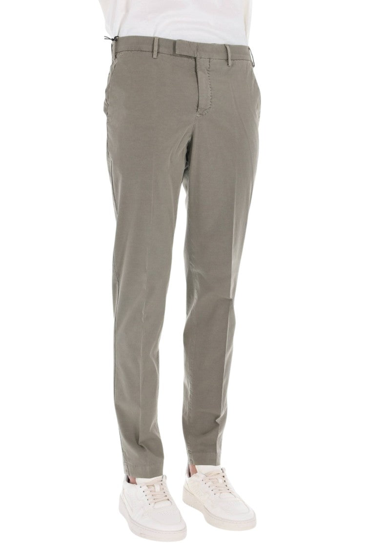 Pt Torino Master Fit Cotton-Linen Trousers