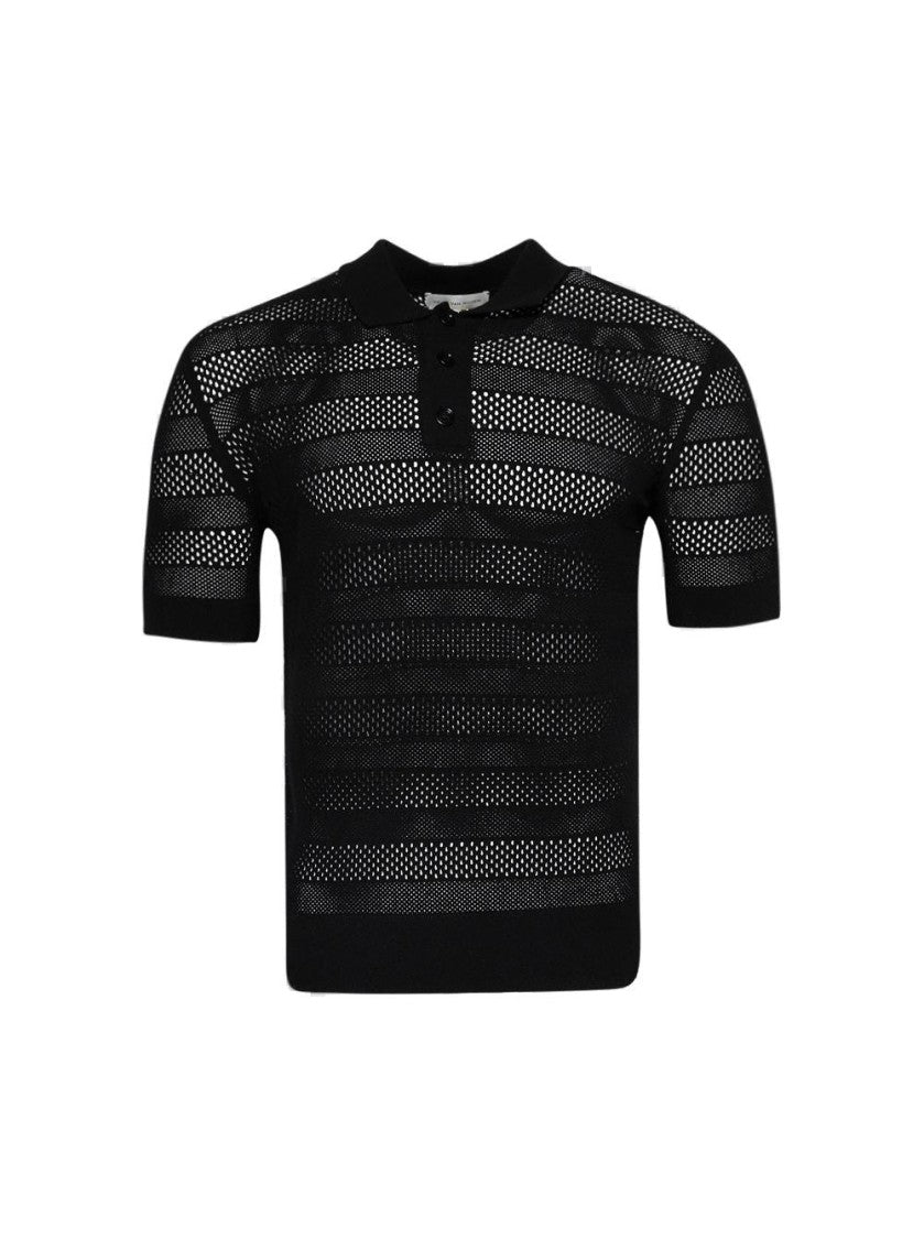 Dries Van Noten Mercy Polo Shirt Black
