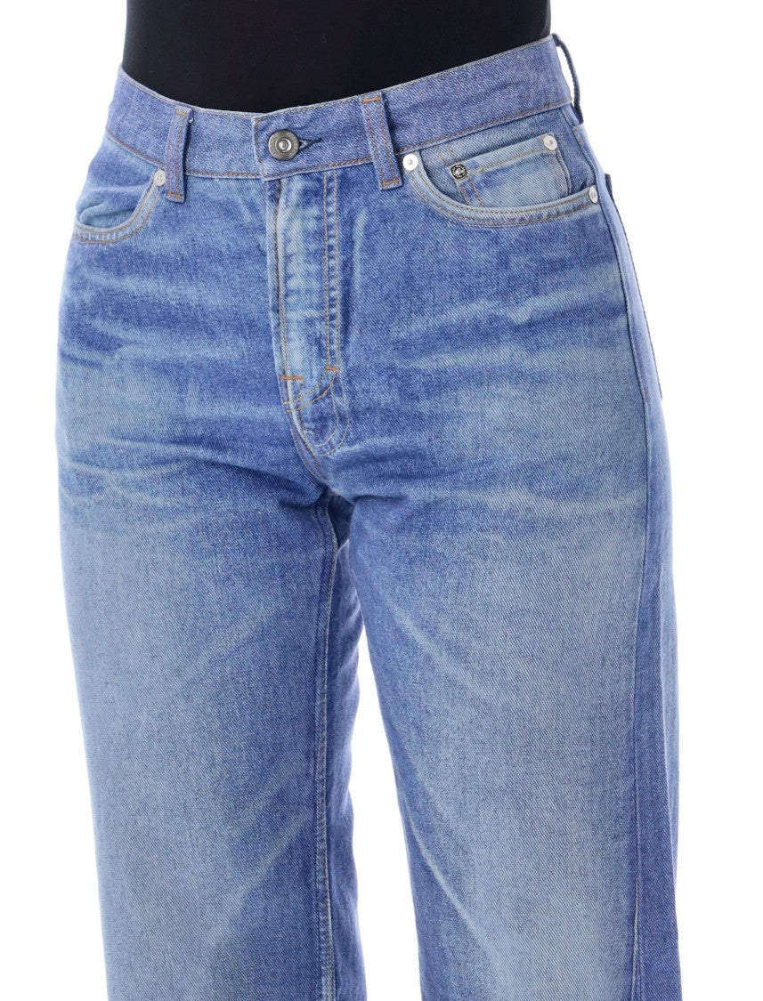 Our Legacy Vintage-Inspired Distressing Wide-Leg Jeans