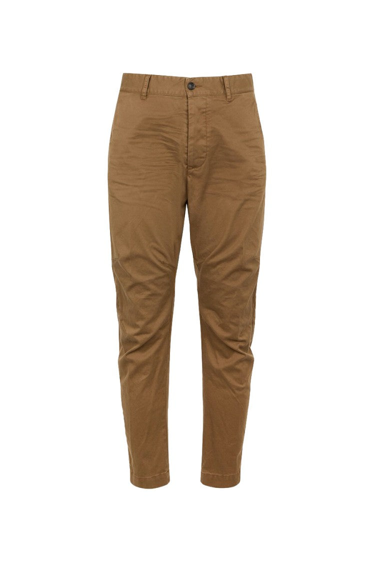 Dsquared2 Brown Tapered Cotton-Blend Chinos