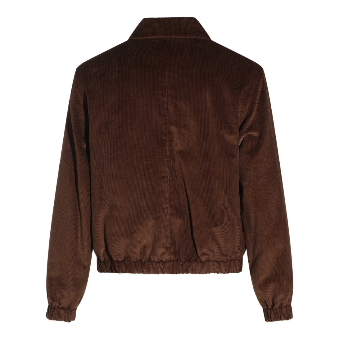 Ami Paris Brown Corduroy Embroidered Logo Jacket