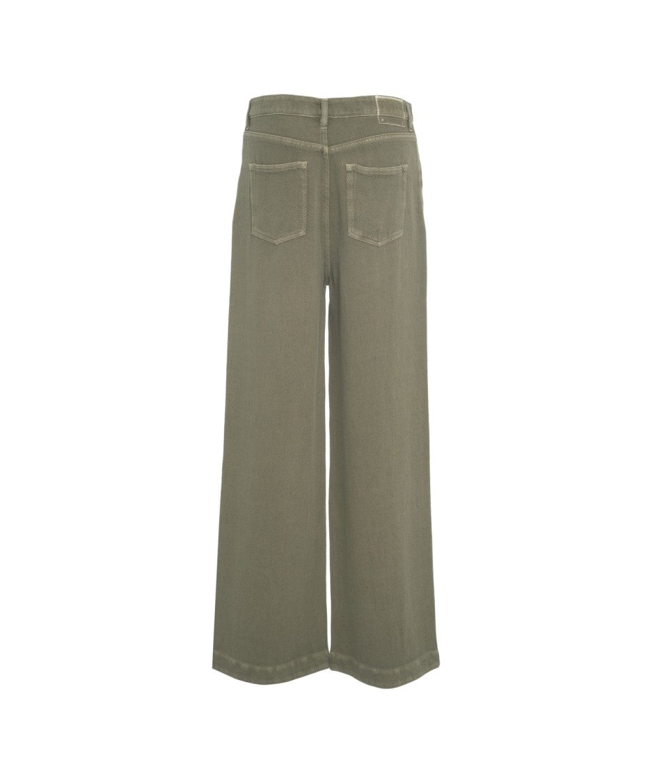 Golden Goose Wide Leg Trousers With Drawstring Waist