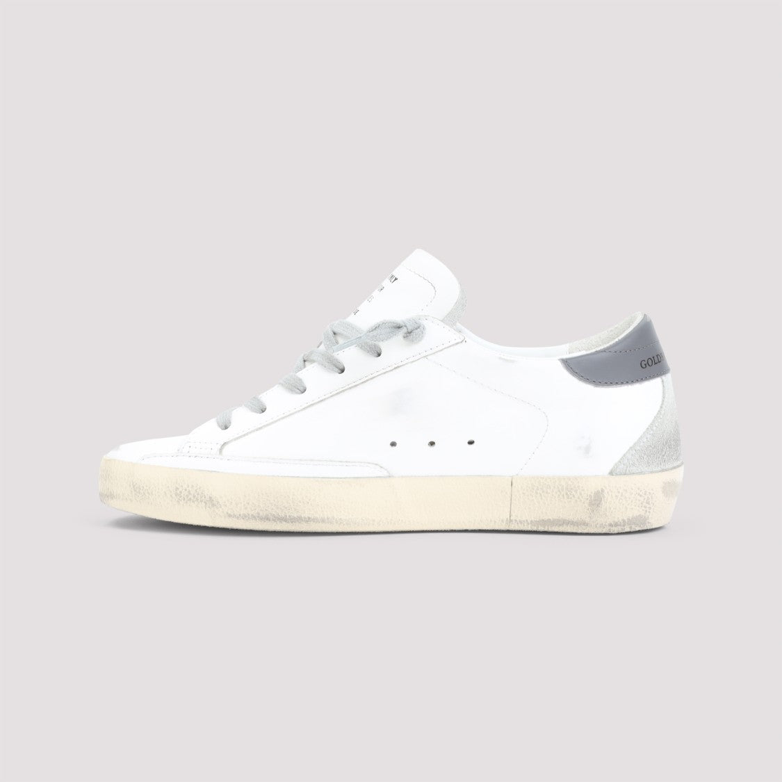 Golden Goose White Cow Leather Superstar Sneakers