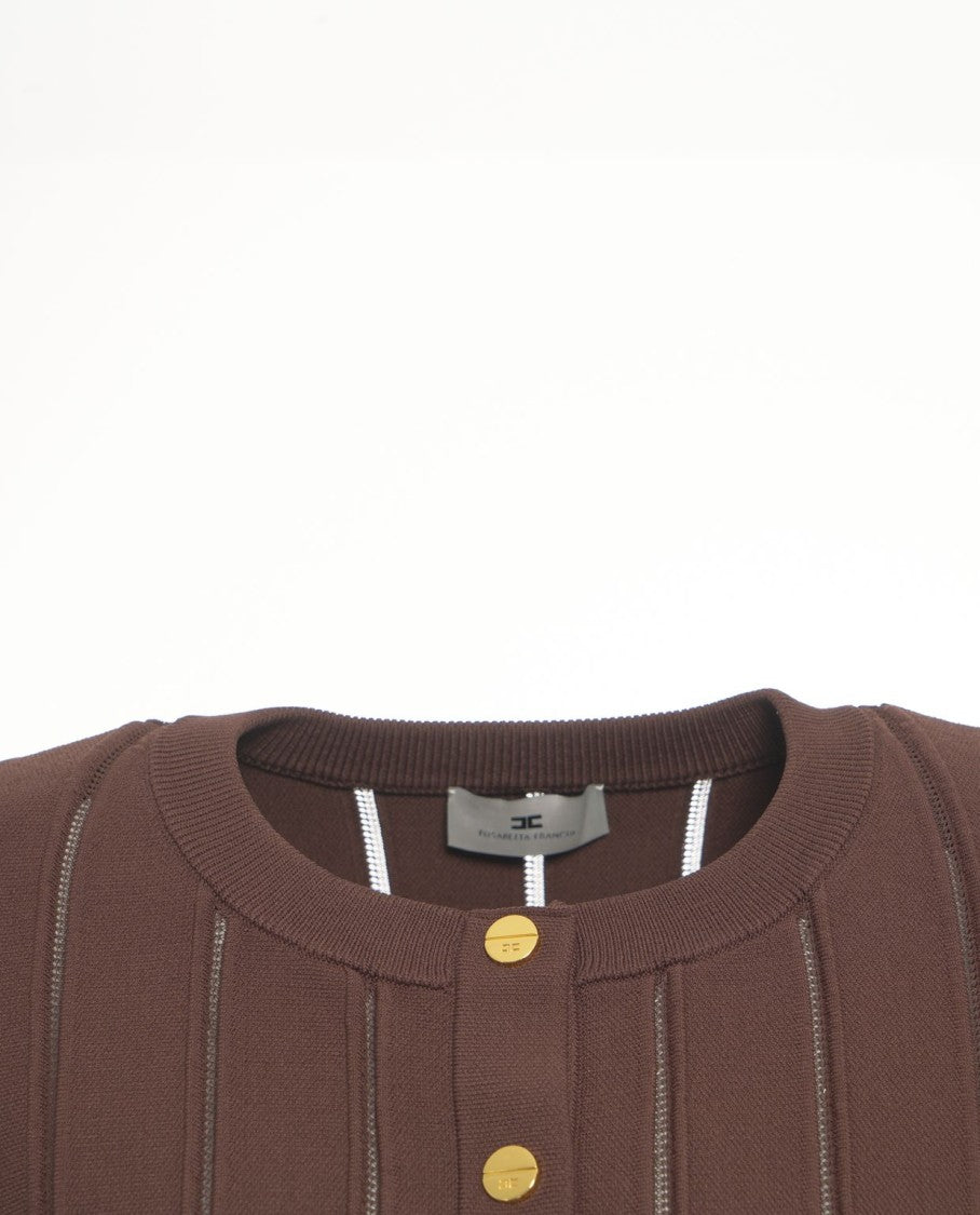 Elisabetta Franchi Cardigan With Ruffle Details