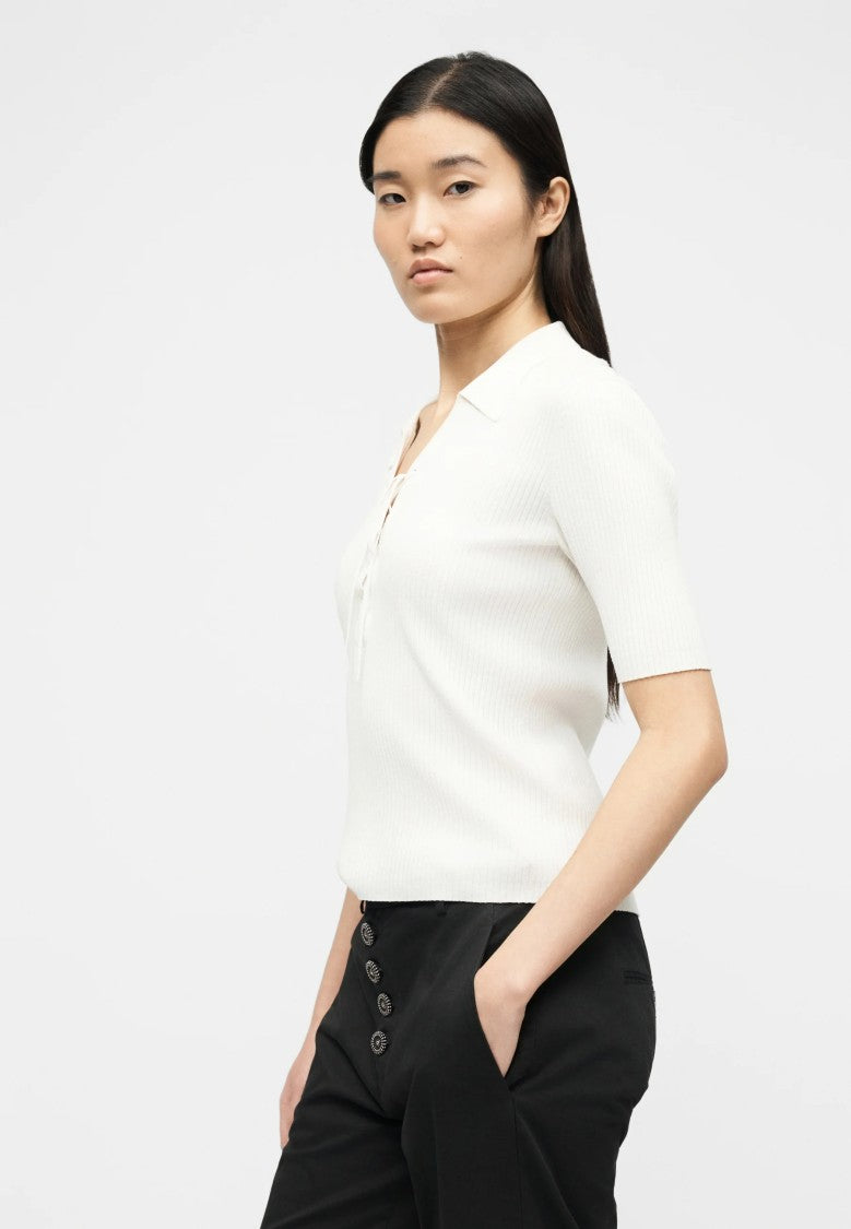 Dondup Black Nima High-Waisted Straight Cropped Pants