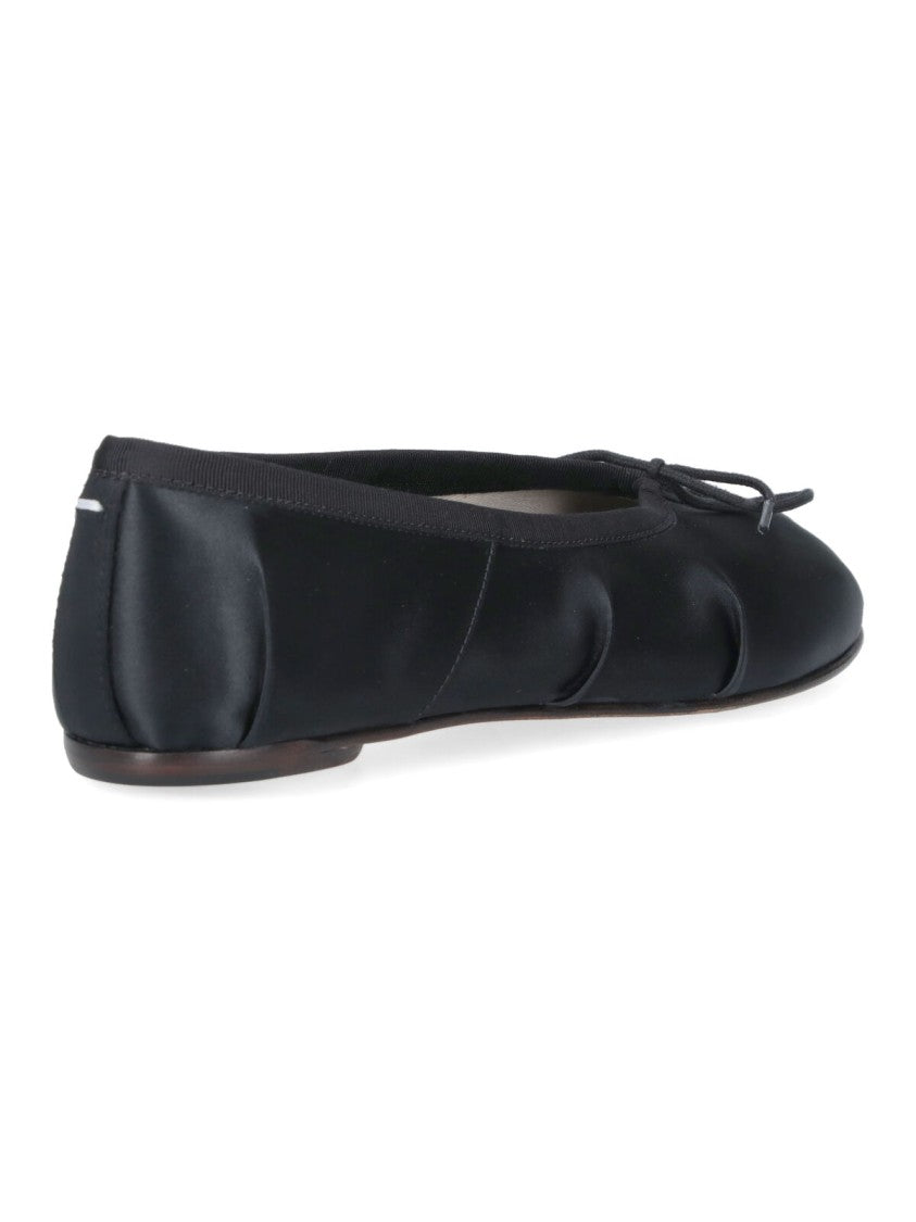 Maison Margiela Black Flats With Rounded Toe And Low-Profile Sole