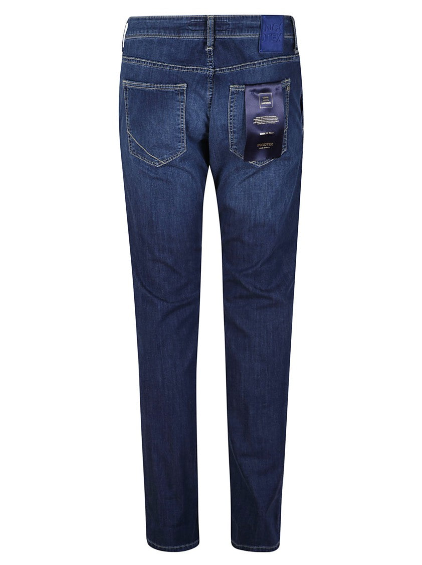 Incotex Straight-Leg Jeans With Mid-Rise Waist And Classic Finish