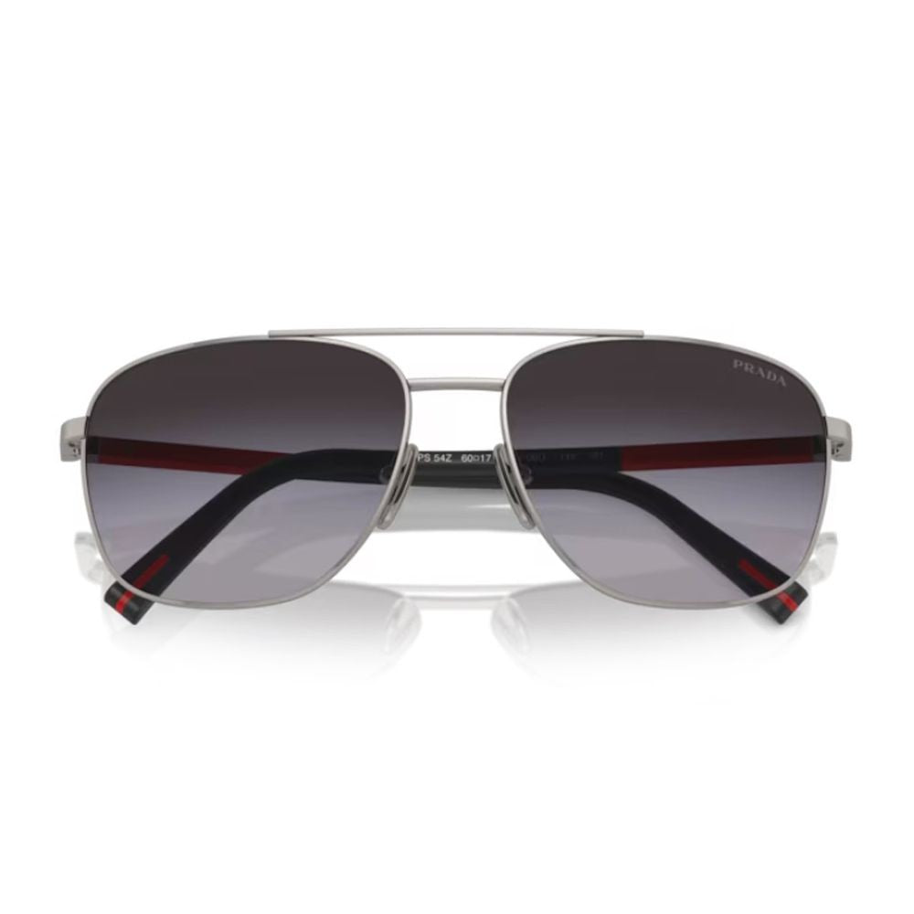 Prada Linea Rossa Ps 54Zs Gunmetal Pilot Sunglasses