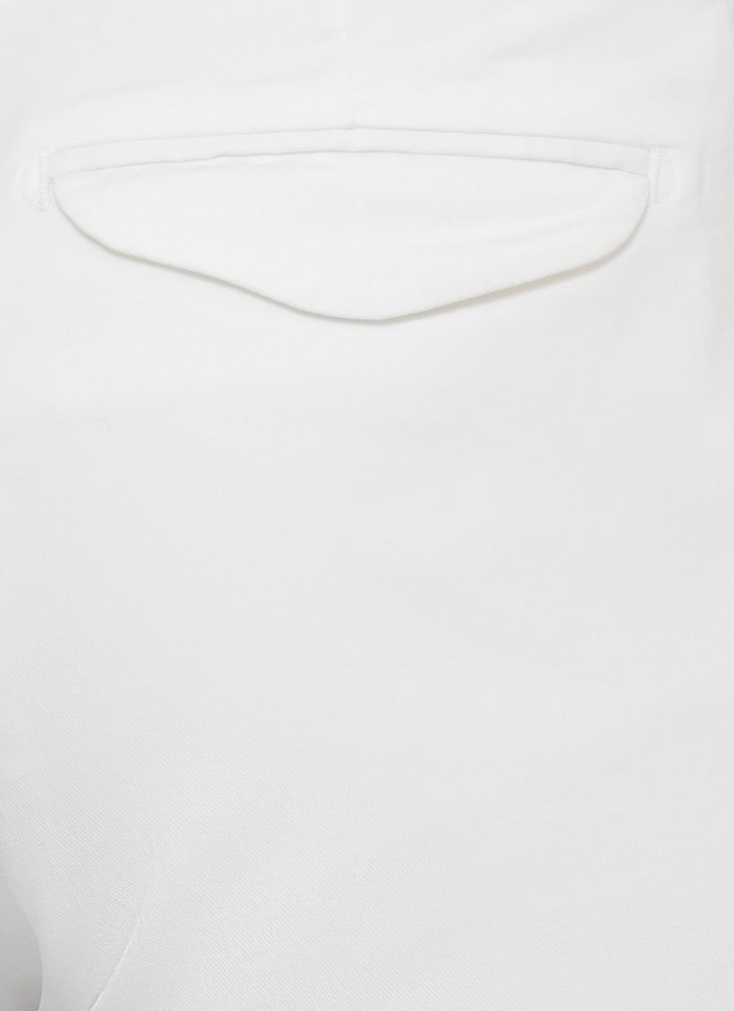 Briglia 1949 White Bg21 Cotton Straight-Leg Pants