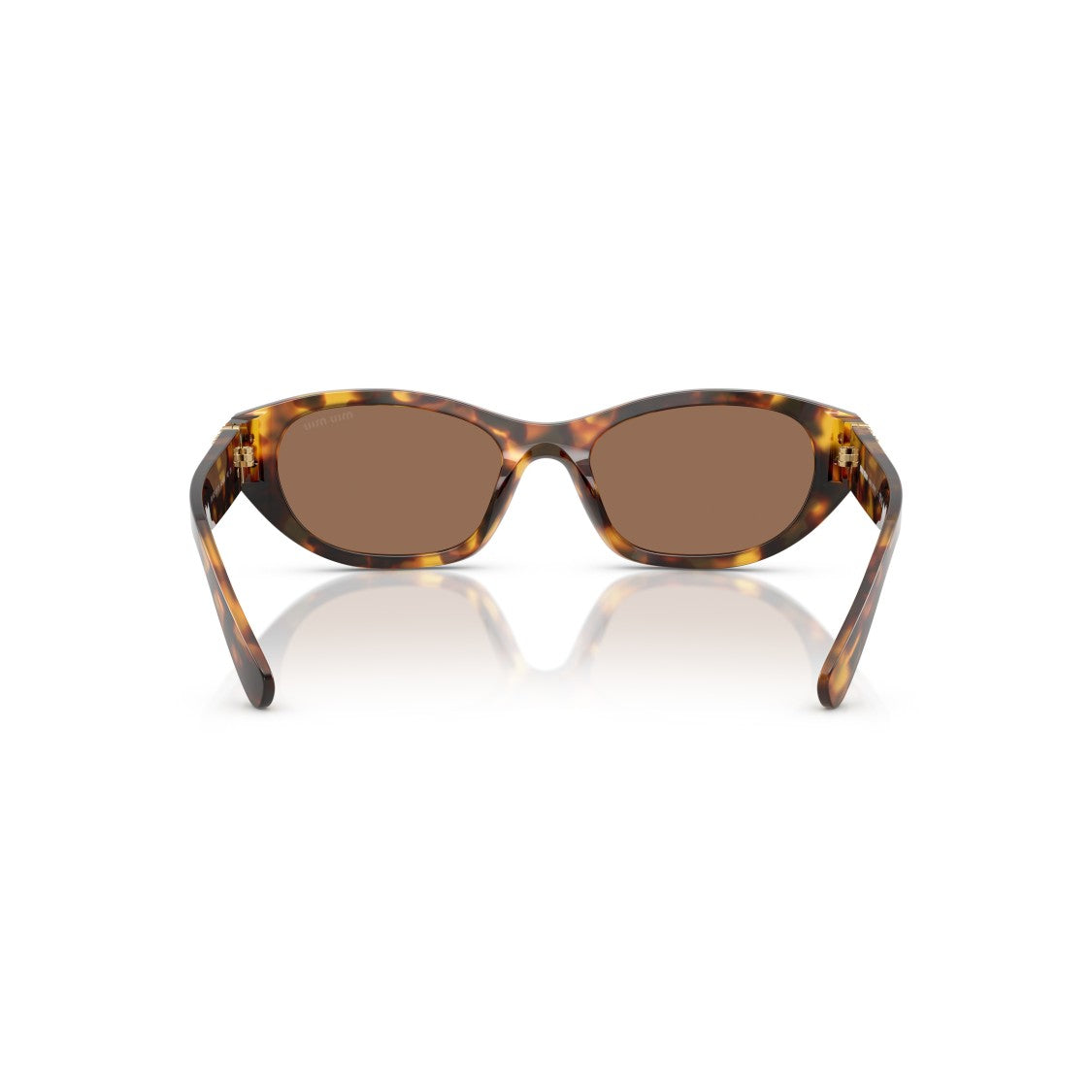 Miu Miu 0Mu A03s Tortoiseshell Oval Frame Sunglasses