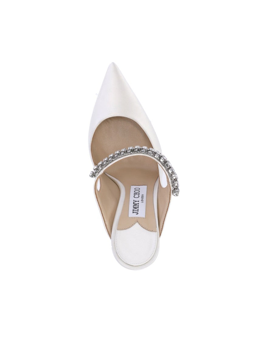 Jimmy Choo Crystal-Embellished High-Heeled Mules