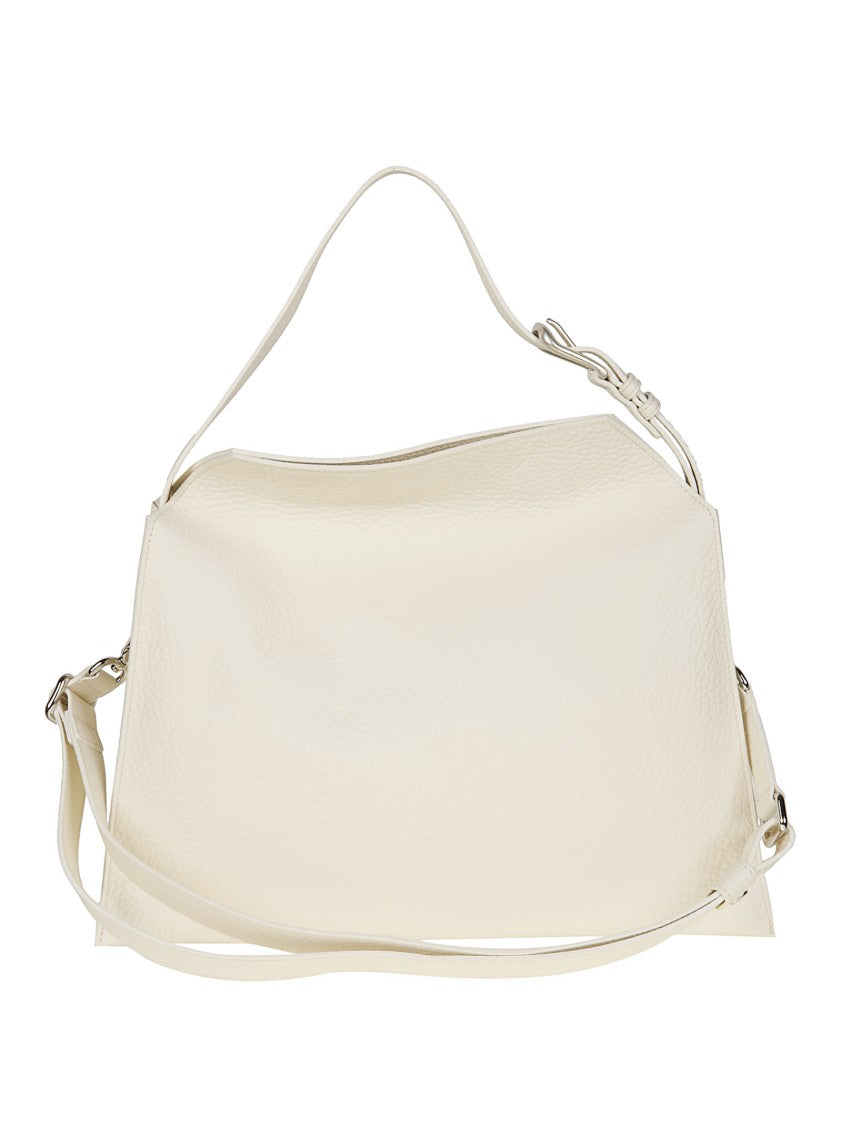 Orciani Trinity Medium Textured Leather Shoulder Bag