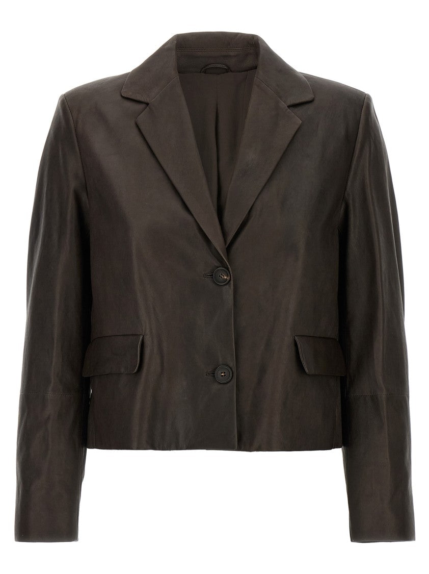 Brunello Cucinelli Nappa Monile Blazer