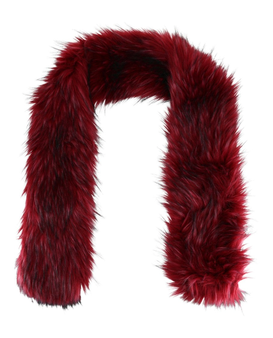 Gucci Plush Faux Fur Scarf With Lush Lining