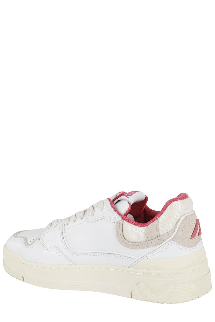 Autry Clc Classic White Low-Top Leather Sneakers