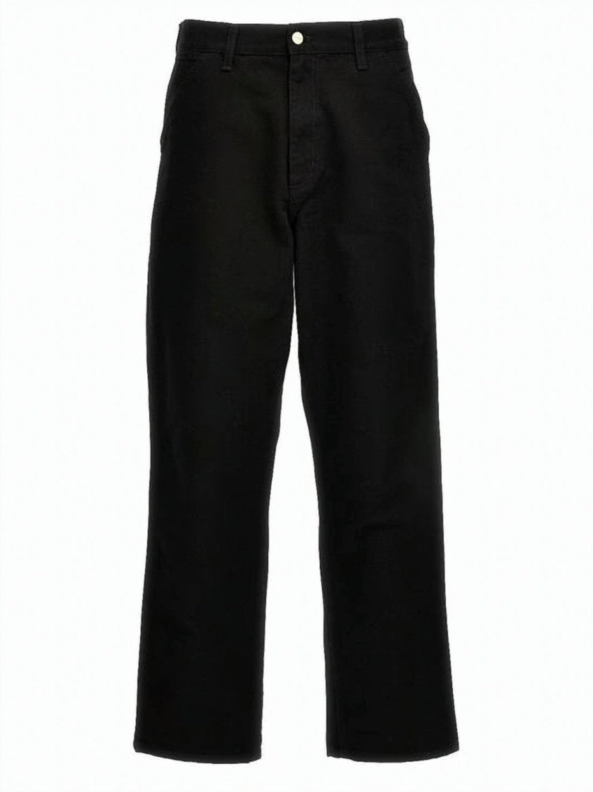 Carhartt Wip Canvas Single Knee Pants With Classic Five-Pocket Design