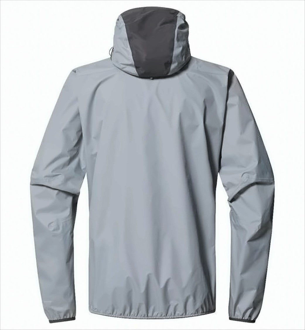 Haglöfs Two-Tone Grey Casual Jacket With High Collar
