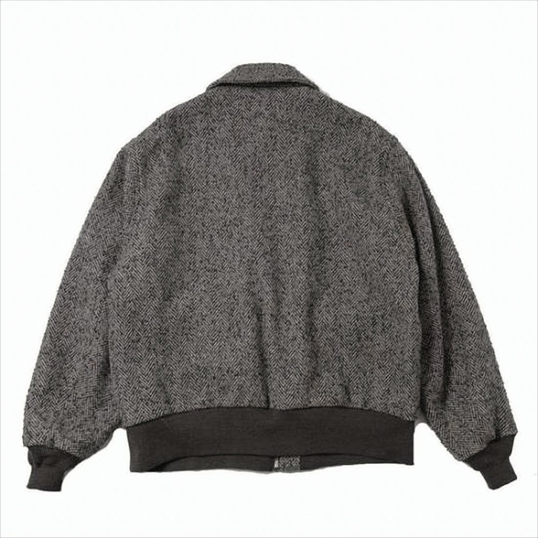 Kaptain Sunshine Textured Wool Blend Jacket With Ribbed Cuffs