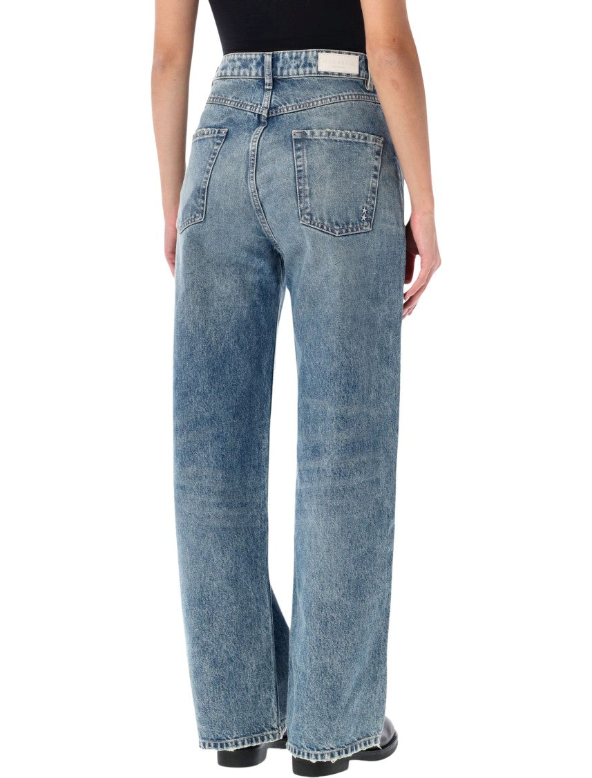 Icon Denim Blue Poppy Smoke Wide-Leg High-Waisted Jeans