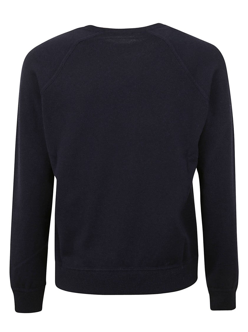 Malo Classic Crew Neck Pullover With Ribbed Cuffs