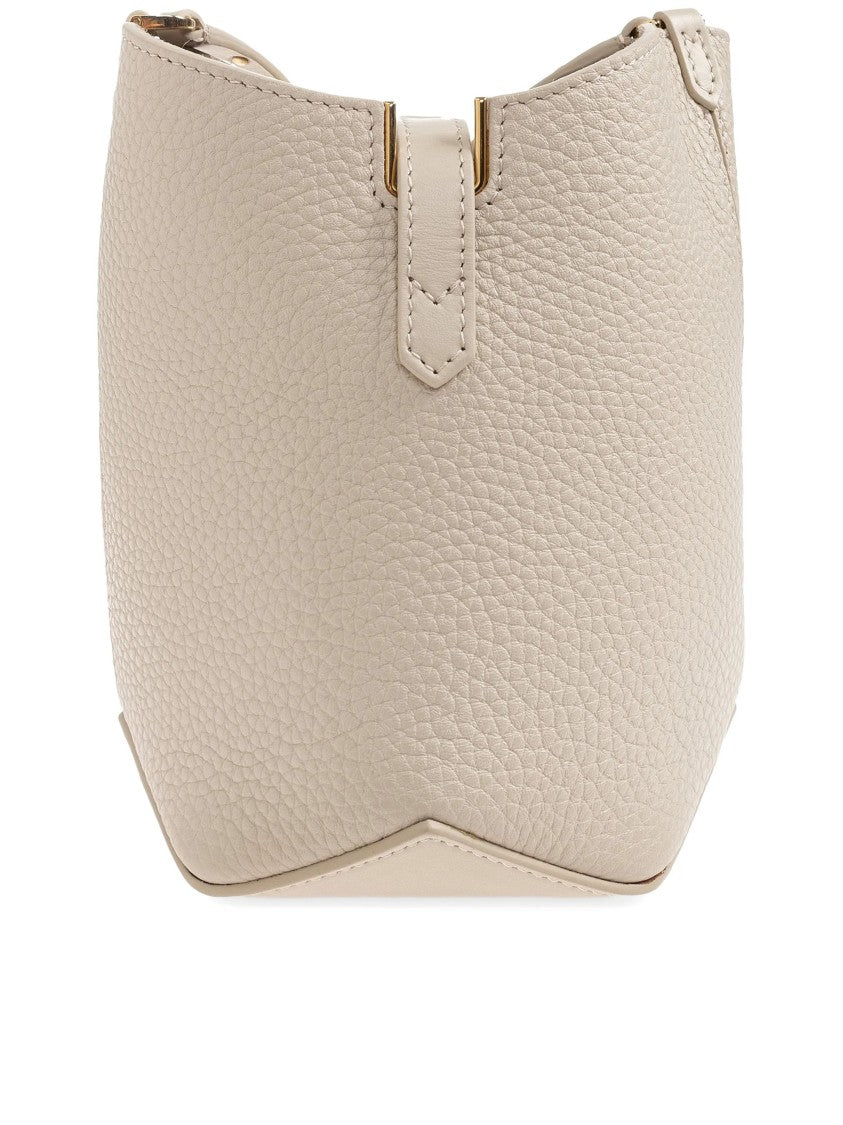 Lanvin Neutral Bucket Bag With Strap Calf Bag