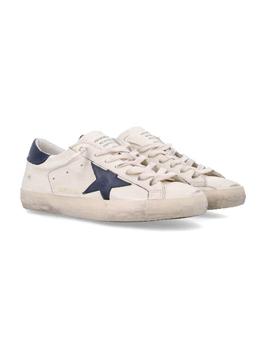 Golden Goose Distressed Leather Super-Star Classic Sneakers