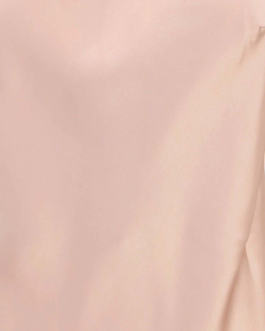 The Andamane Sleeveless Satin Mini Dress With Draped Hood
