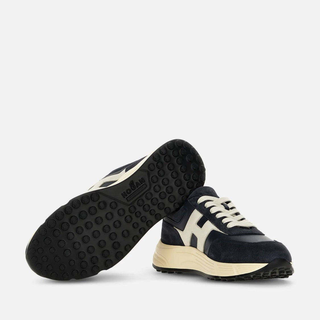 Hogan Hyperlight Allacciato H Sneakers In Blue