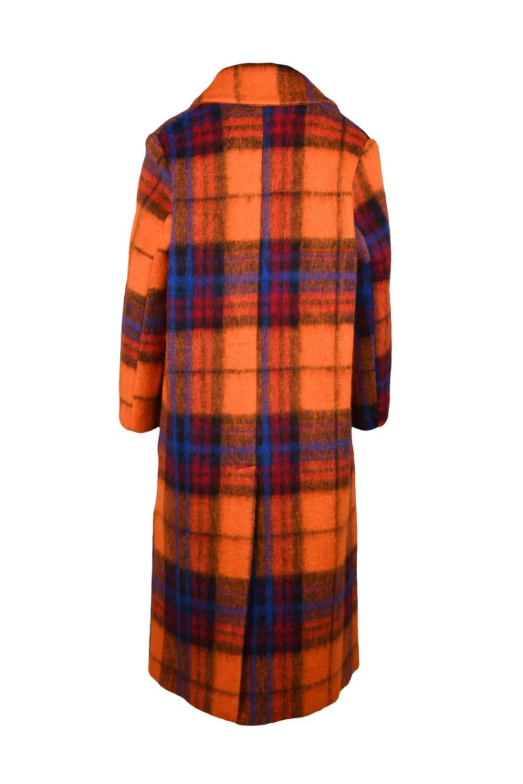 Oliver Horigamy Long Coat - Orange