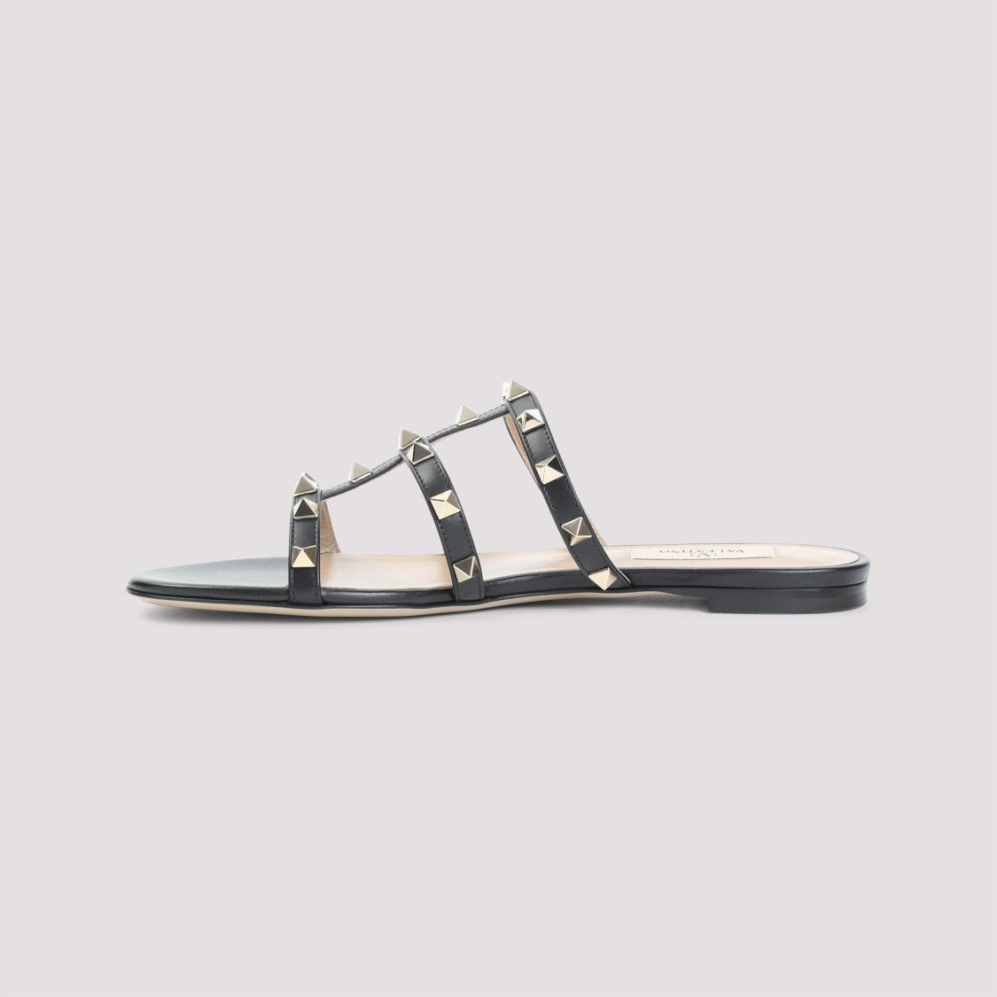Valentino Rockstud Slide Sandals