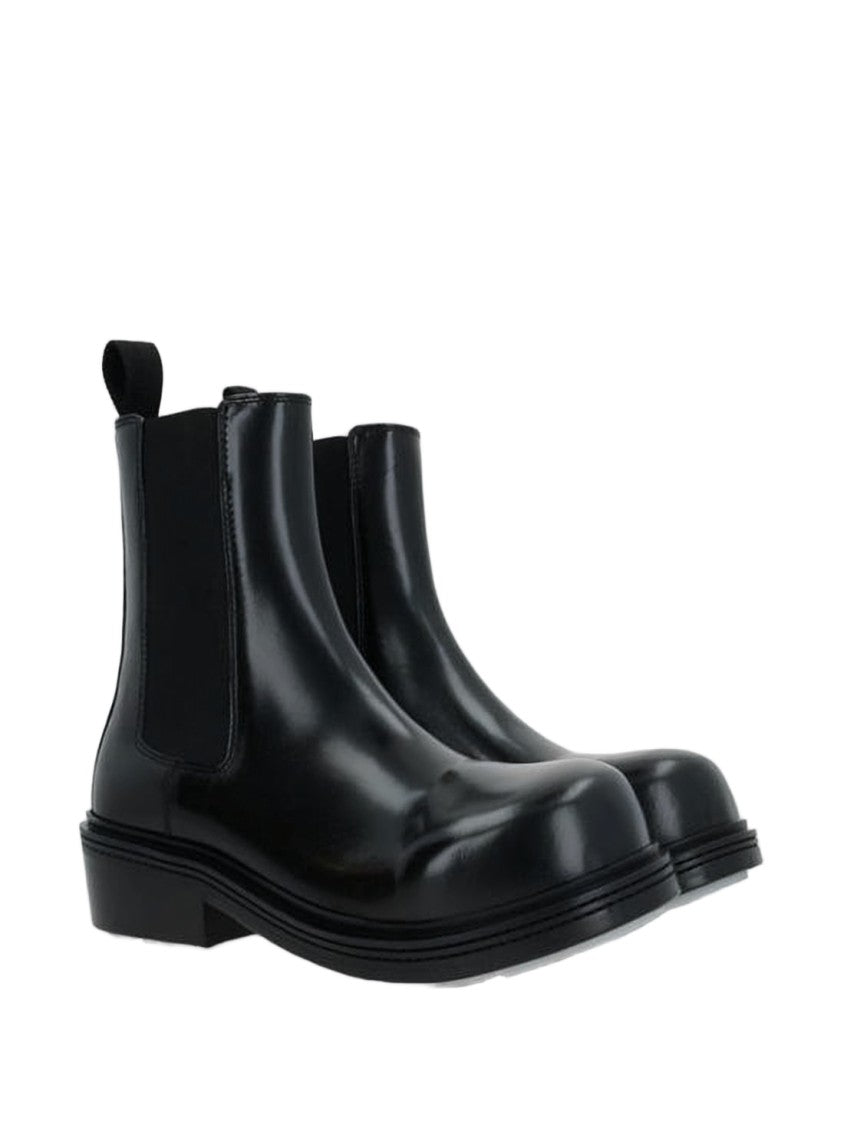 Bottega Veneta Polished Leather Slip-On Boots