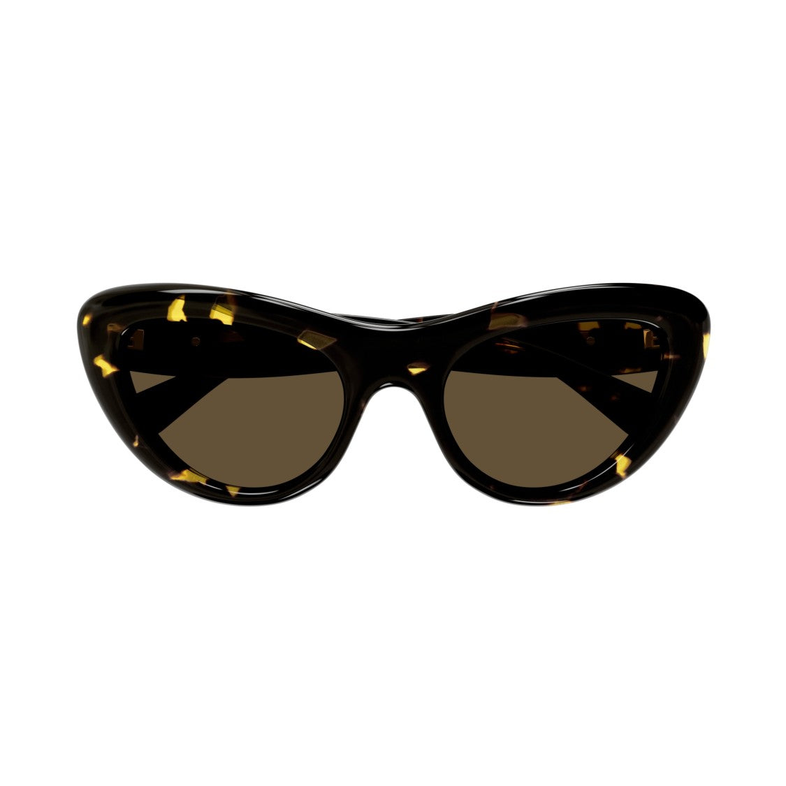Bottega Veneta Bv1282s Glossy Tortoiseshell Cat-Eye Sunglasses