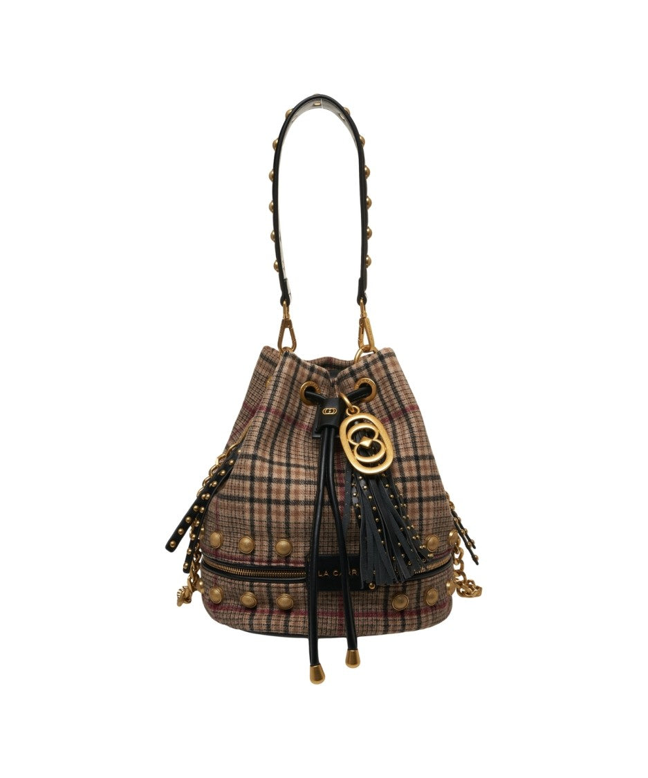 La Carrie Glencheck Bucket Bag