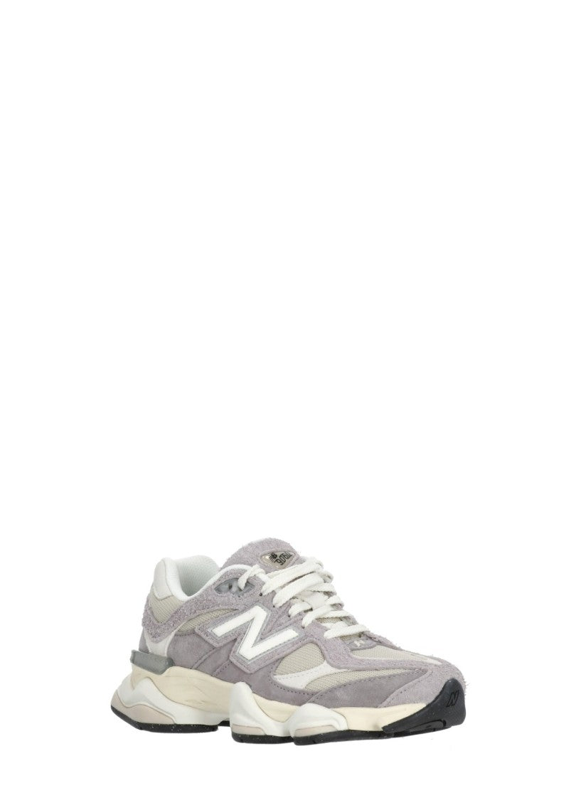 New Balance Lilac 9060 Leather-Fabric Sneakers