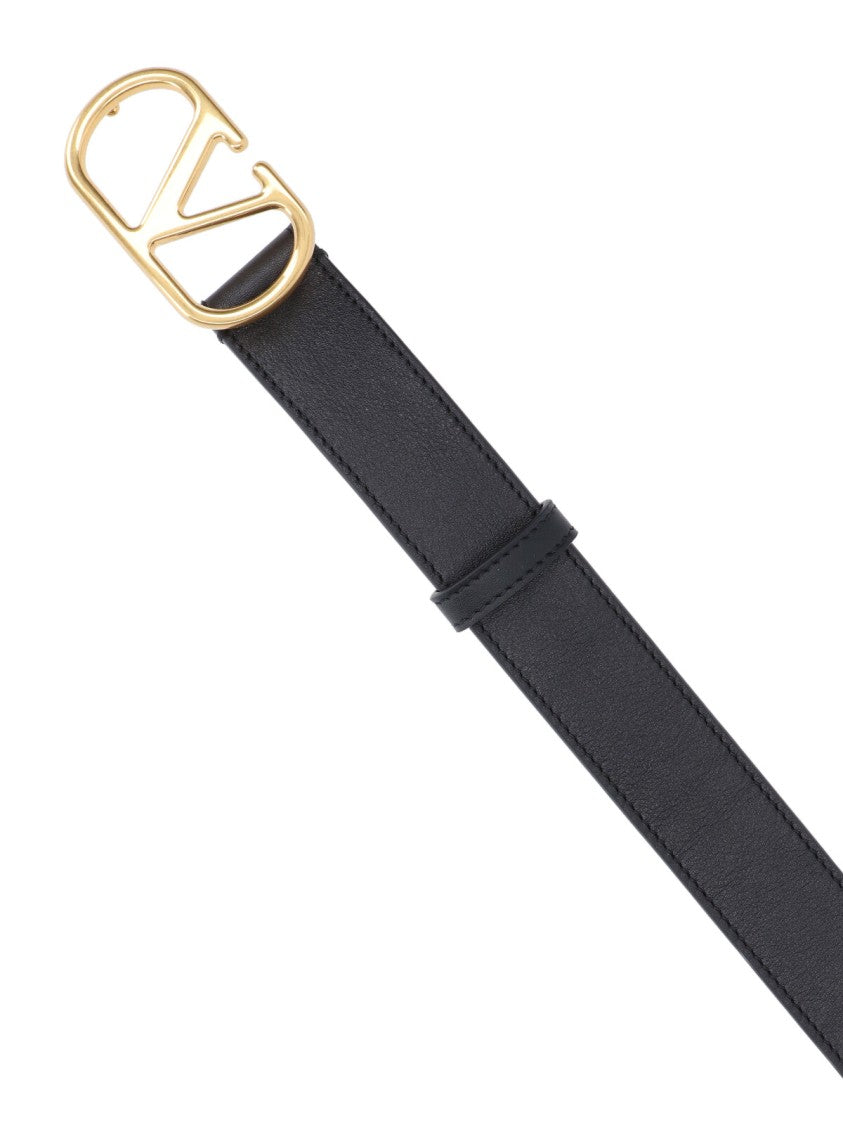 Valentino Garavani "Vlogo Signature" Belt – Black
