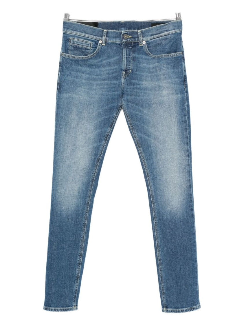 Dondup Slim-Fit Blue Jeans With Classic Five-Pocket Design